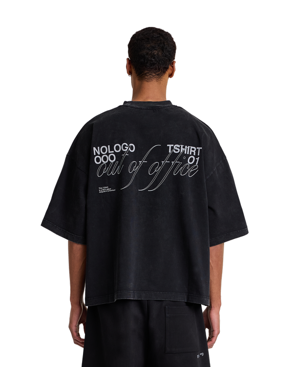 Out Of Office T-shirt | Vintage Black