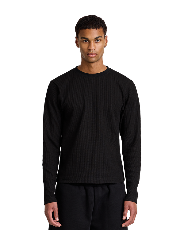 Core Waffle Long Sleeve | Black