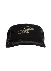 Edelweiss Distressed Cap | Washed Black - NOLOGO