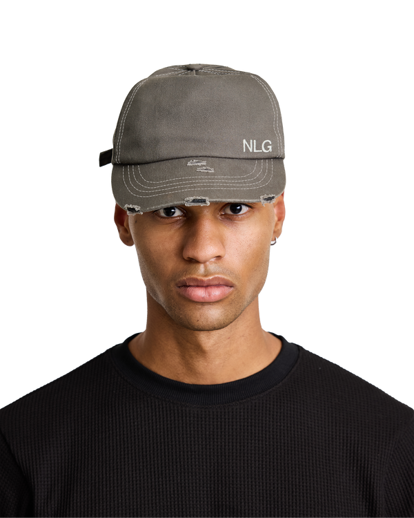 OOO Distressed Cap | Washed Olive - Hover