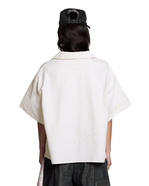 Edelweiss Short Sleeve Shirt | Ecru - Hover