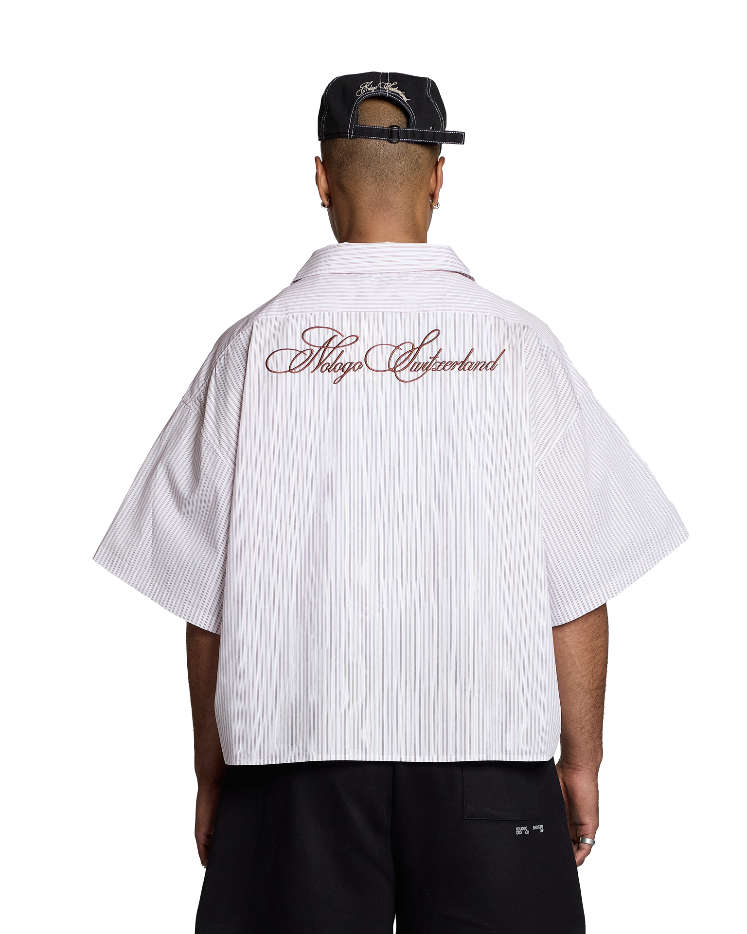 Switzerland Striped Shirt | Bordeaux - NOLOGO