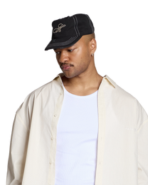 Edelweiss Distressed Cap | Washed Black - NOLOGO
