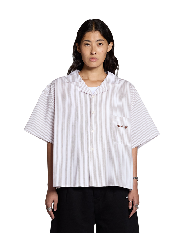Switzerland Striped Shirt | Bordeaux - Hover