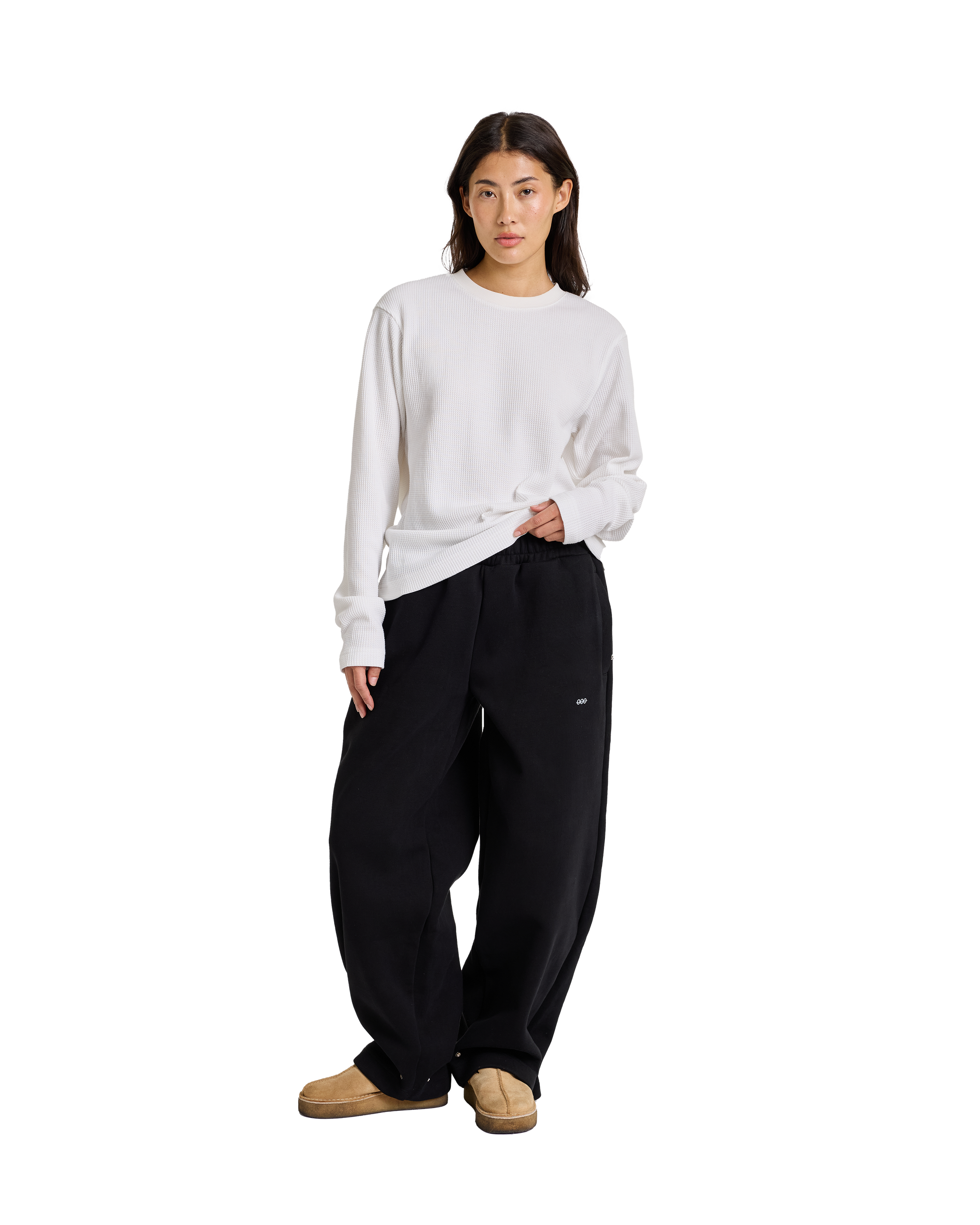 Core Waffle Long Sleeve | Vintage White