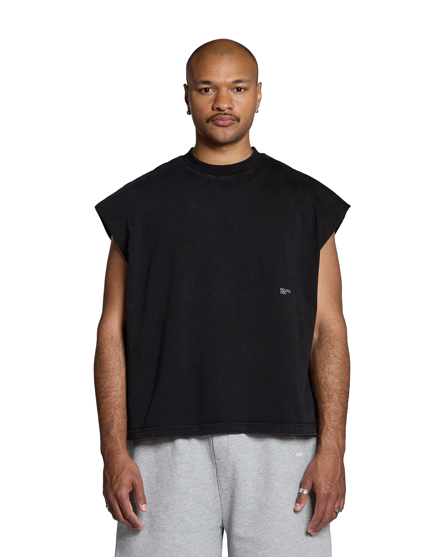 Edelweiss Dropped Tank | Vintage Black - NOLOGO