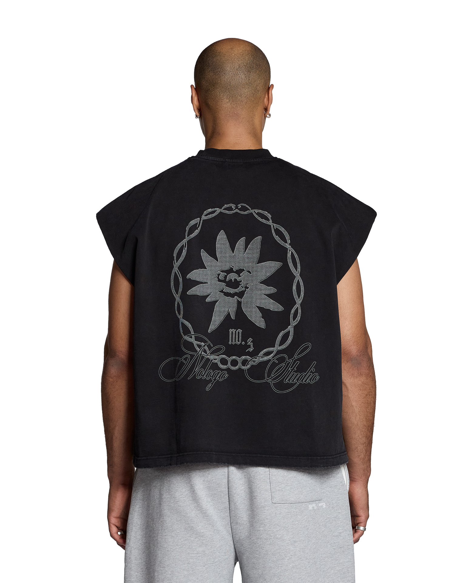 Edelweiss Dropped Tank | Vintage Black - NOLOGO