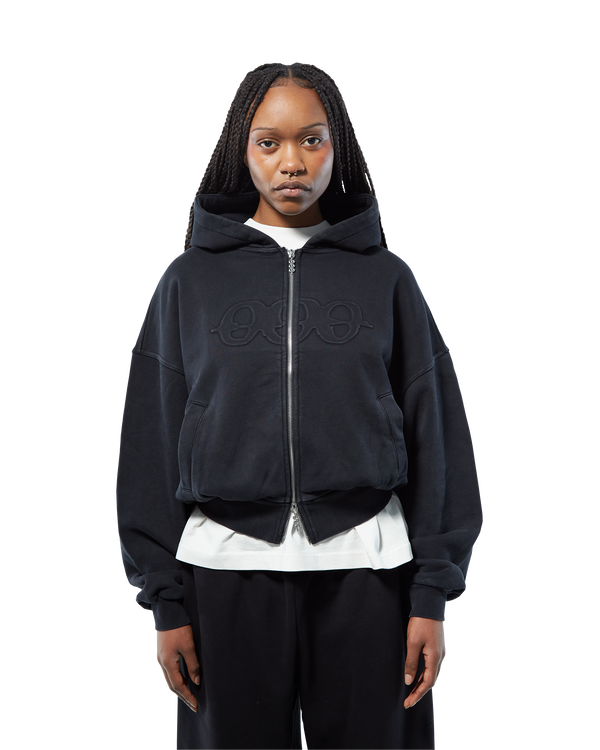 Zip Hoodie | Vintage Black - Hover