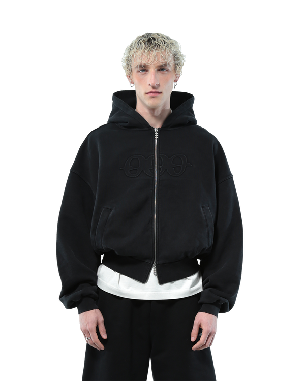 Zip Hoodie | Vintage Black