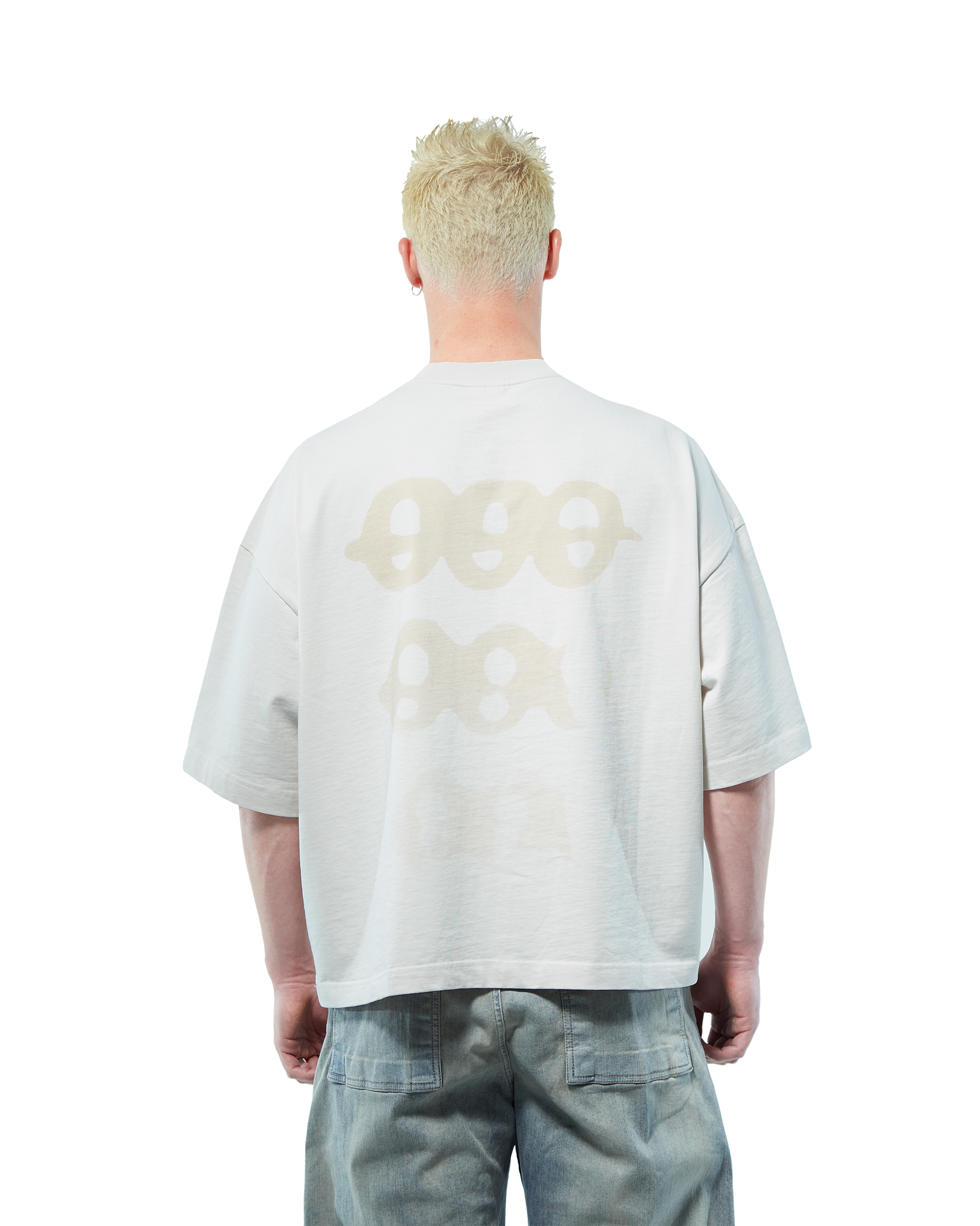 OOO T-shirt | Washed White - NOLOGO