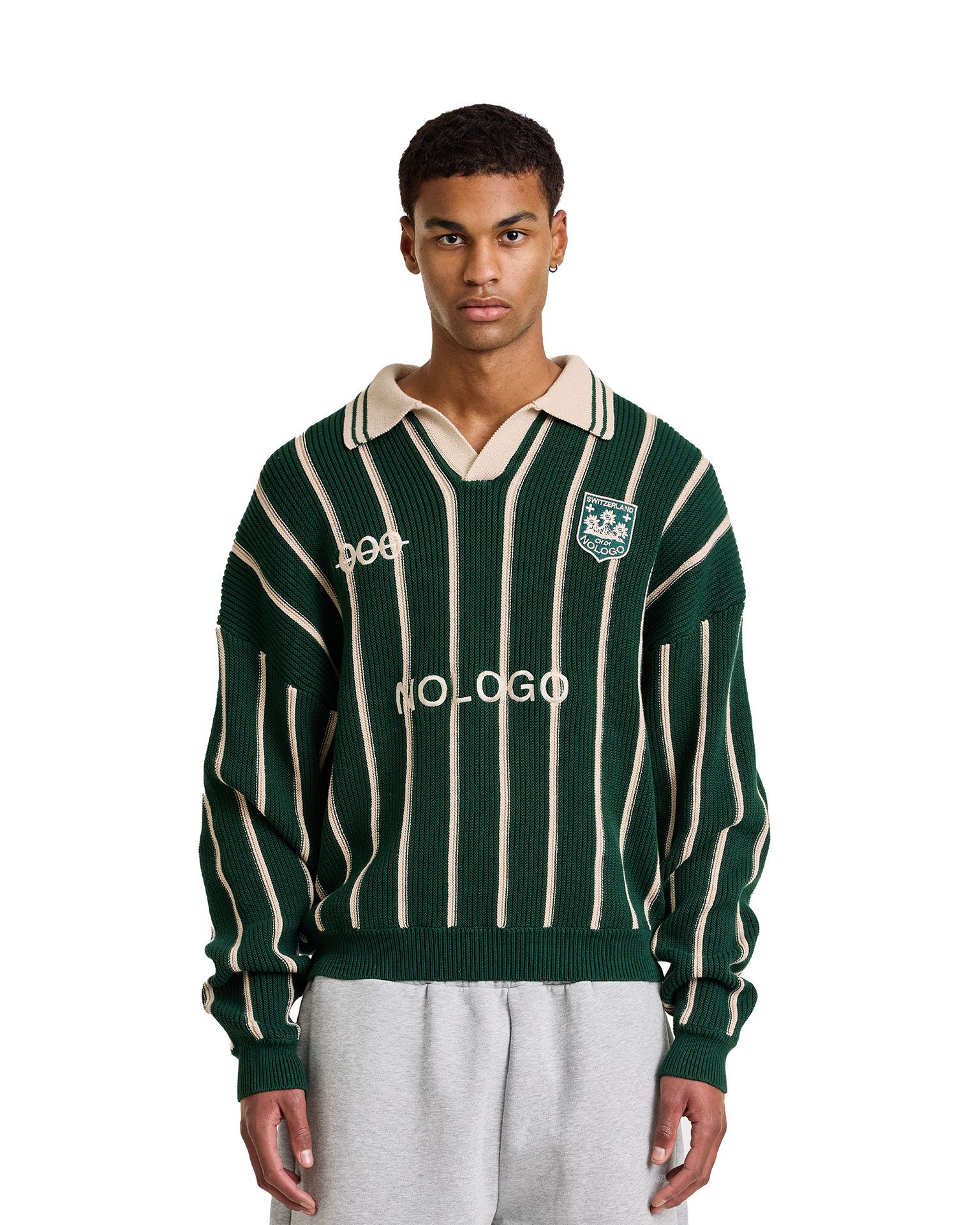 Edelweiss Knitted Jersey | Forest - NOLOGO