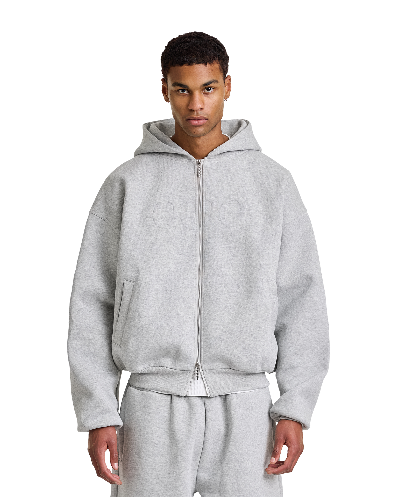Core Zip Hoodie - NOLOGO Grey