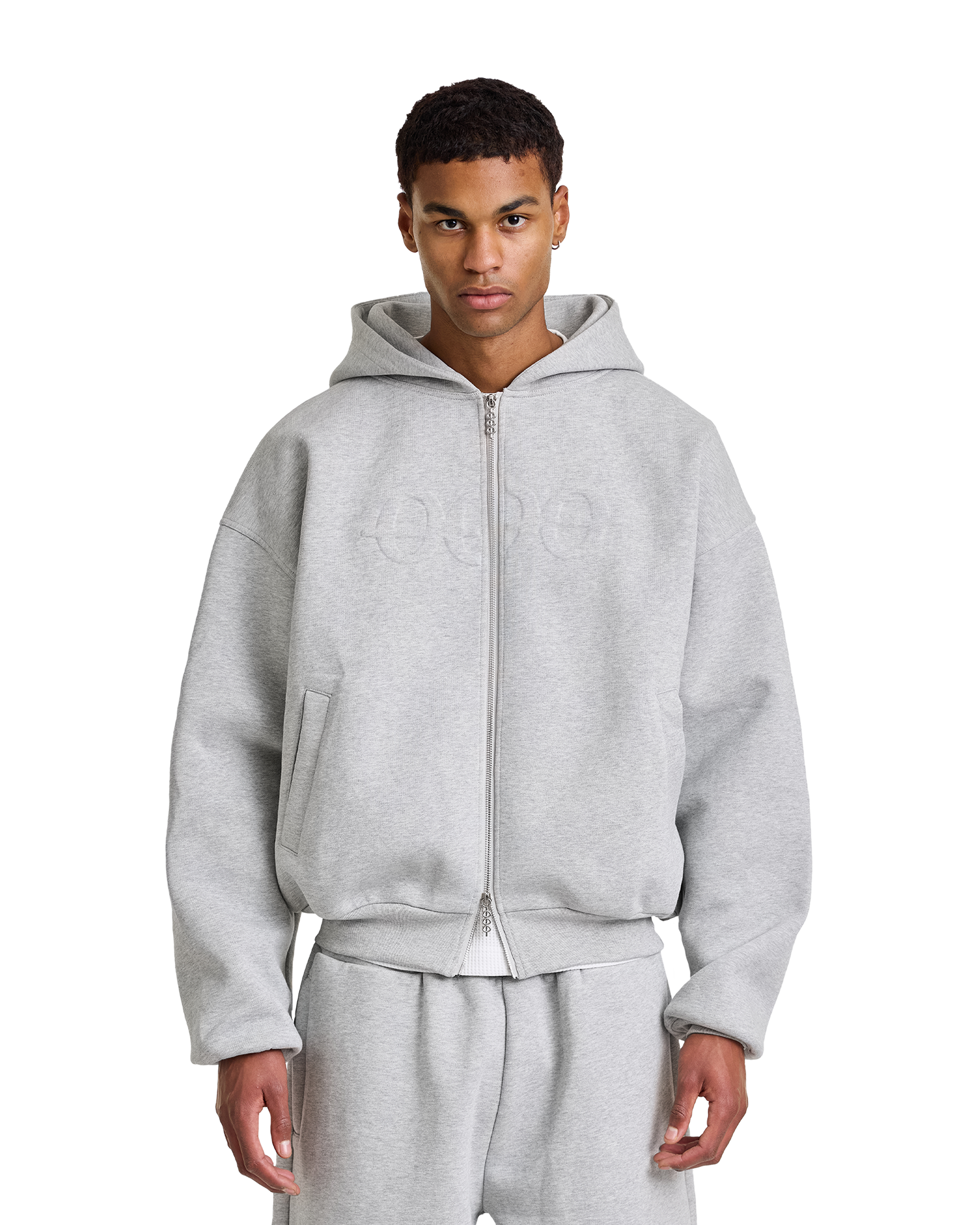 Core Zip Hoodie - NOLOGO Grey