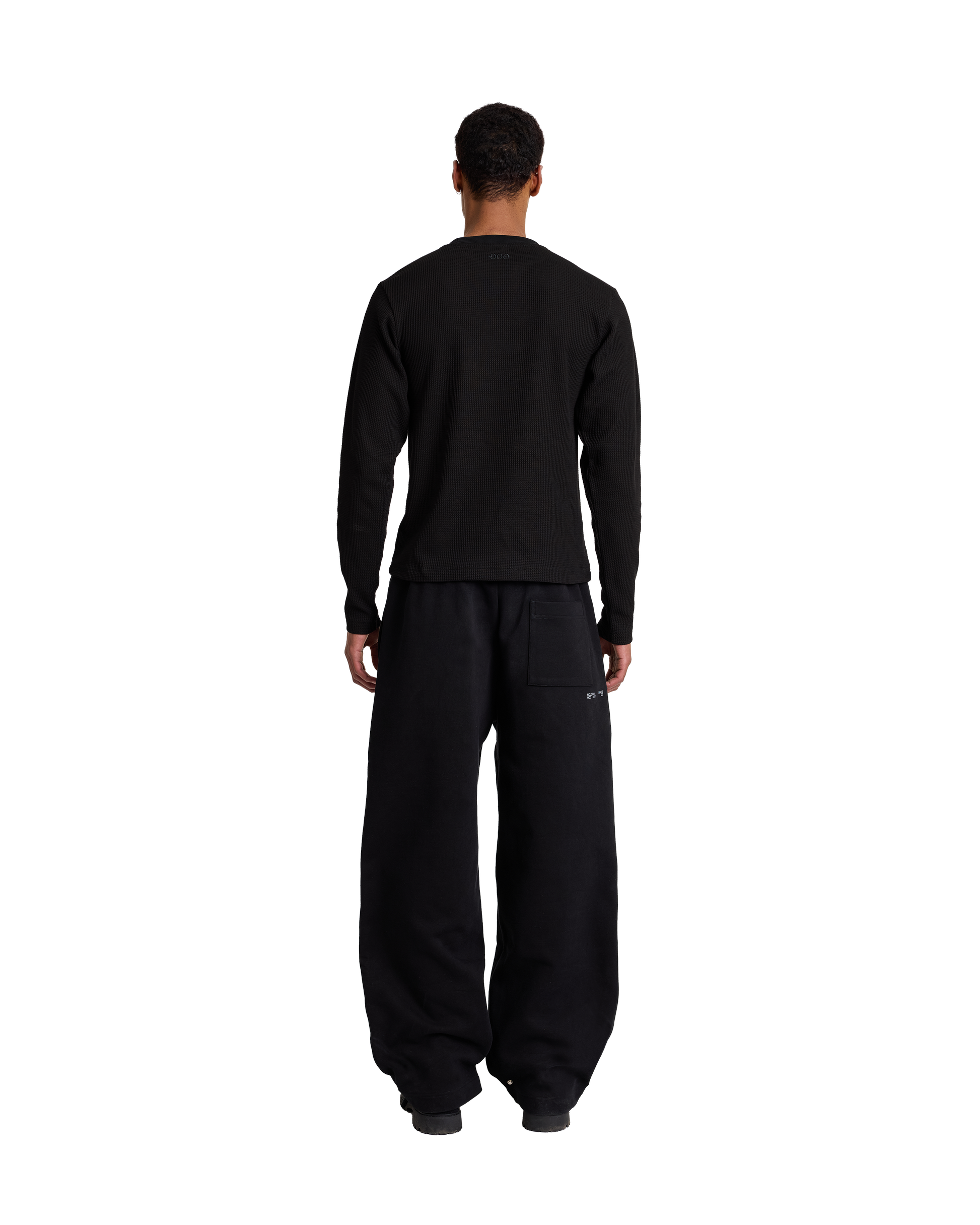 Core Waffle Long Sleeve | Black