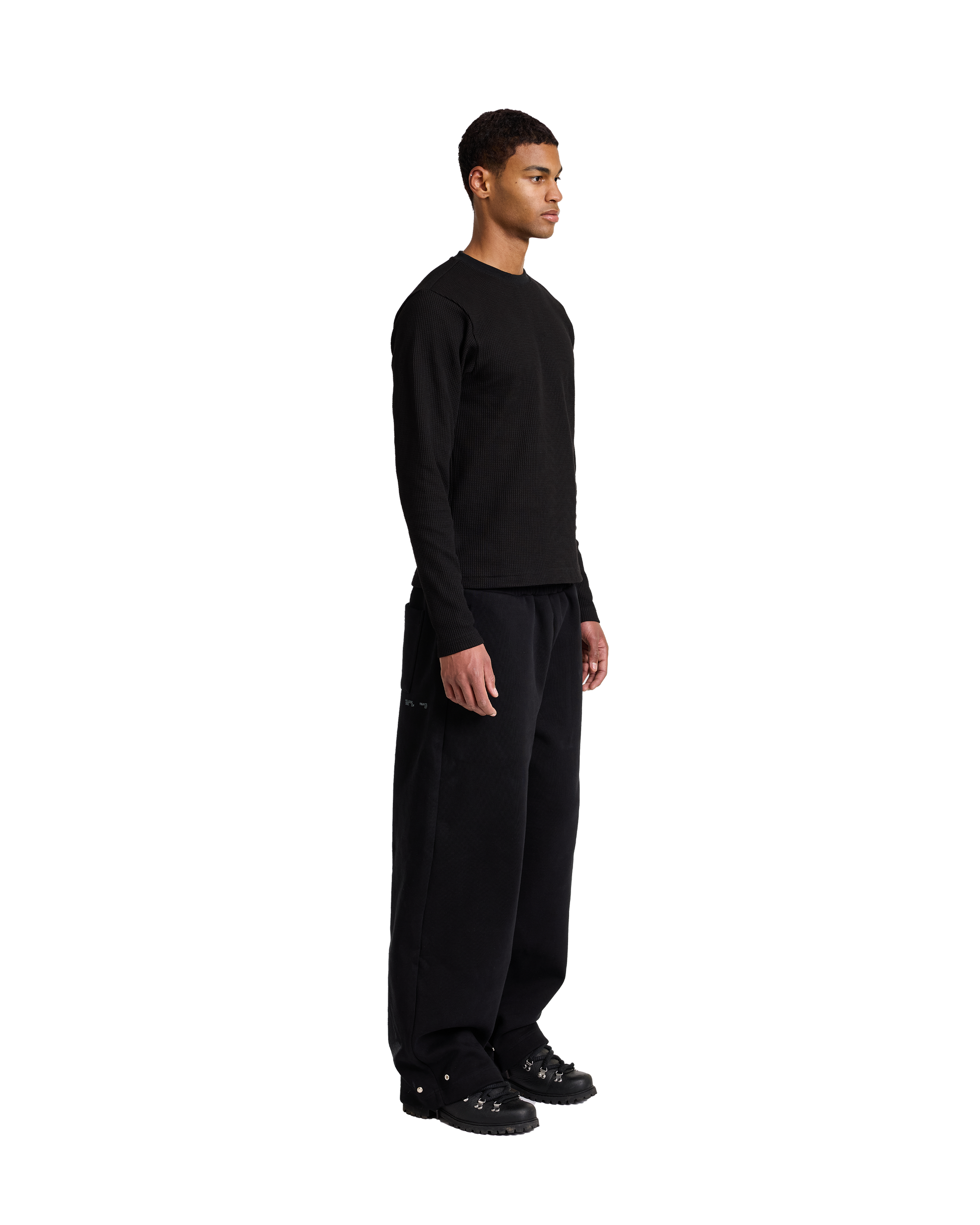 Core Waffle Long Sleeve | Black