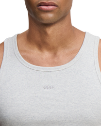 OOO tank top grey - embroidery