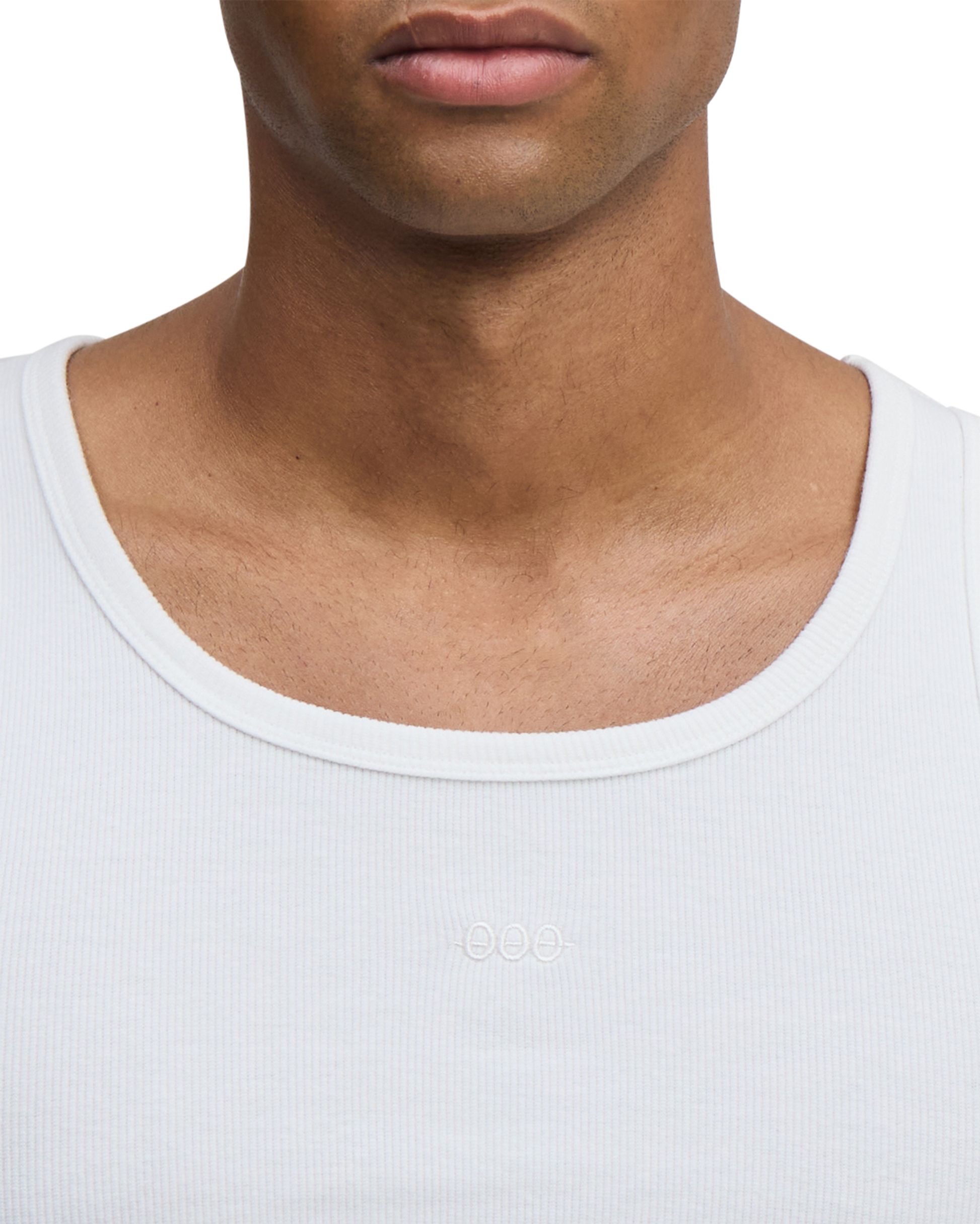 OOO tank top off-white  - embroidery
