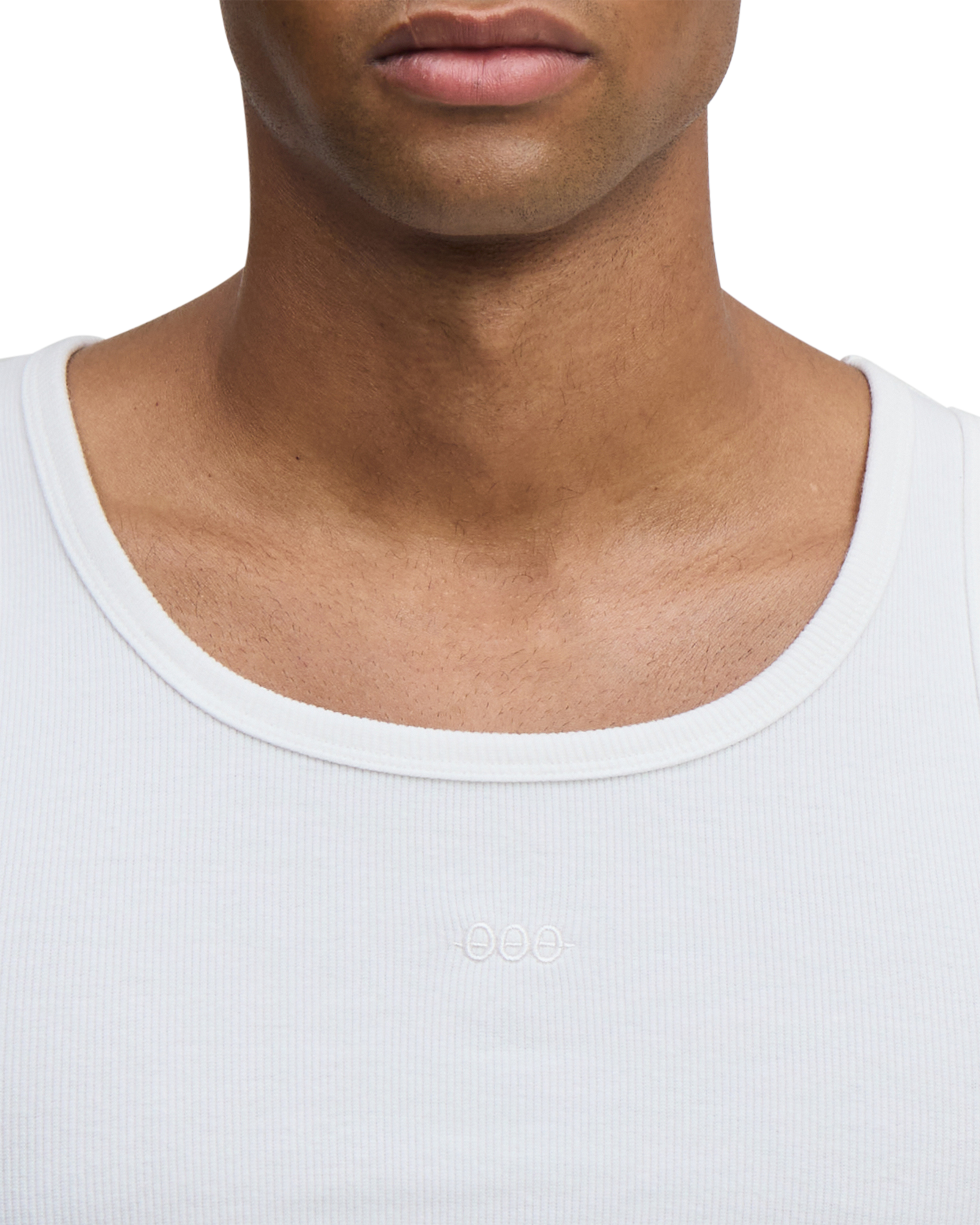 OOO tank top off-white  - embroidery