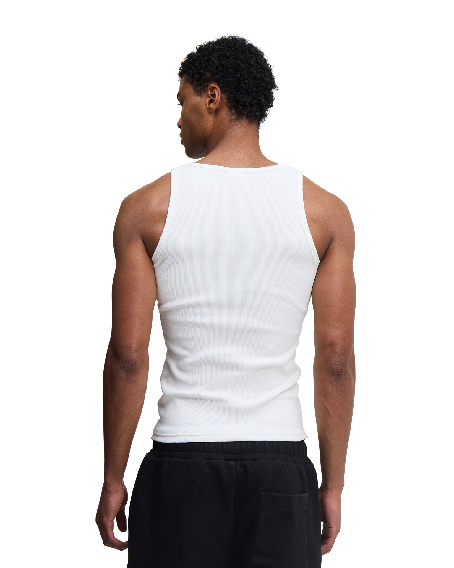 OOO tank top off-white - back - hover