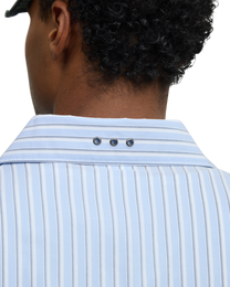 Blue shirt back detail