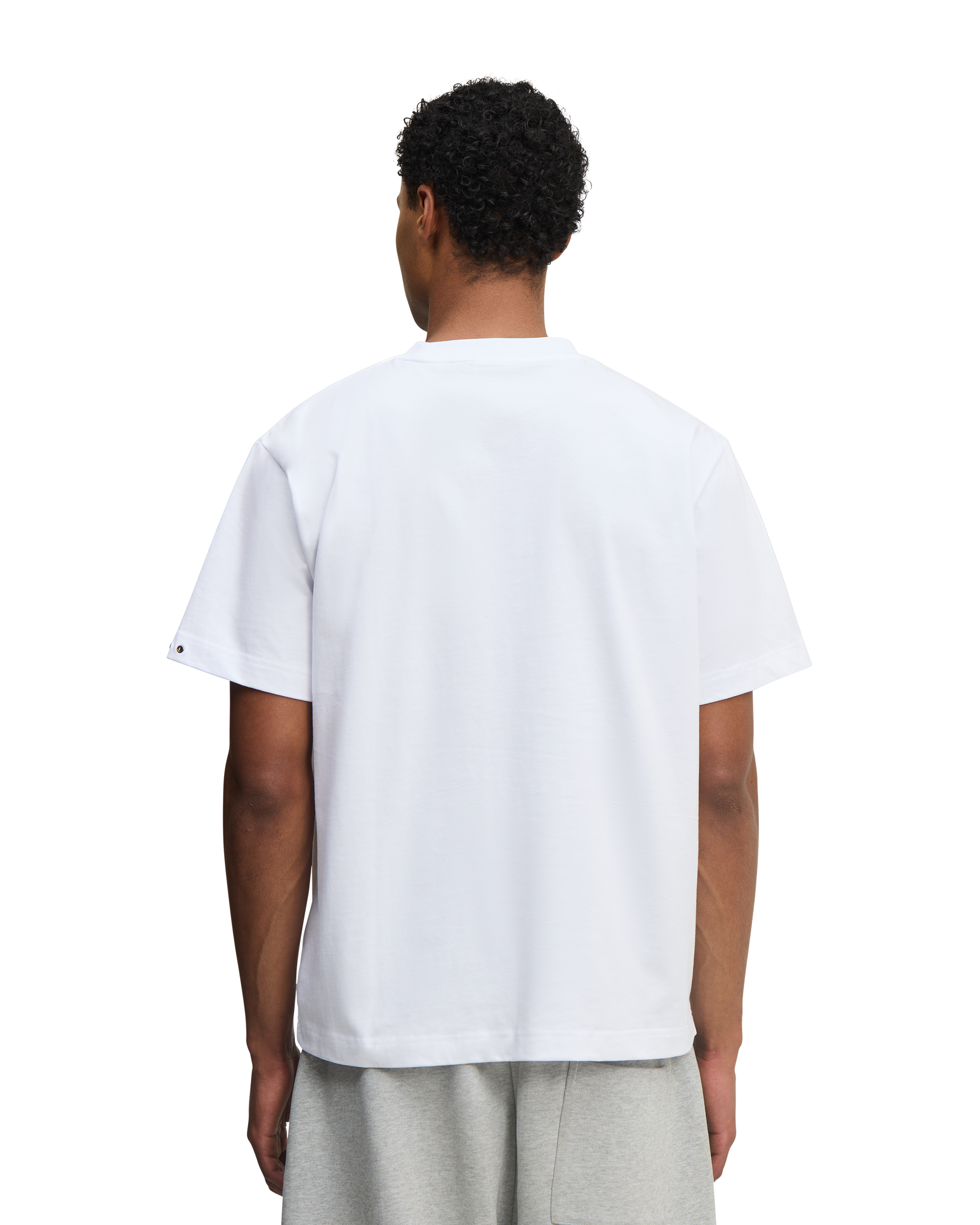 White regular T-shirt - hover