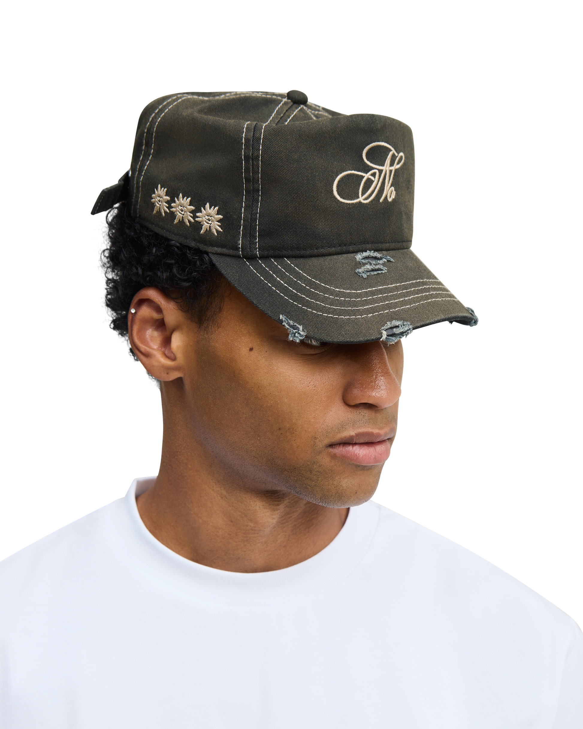 Edelweiss Cap | Washed Black - NOLOGO