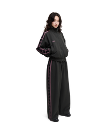 forest Green track pants - full body