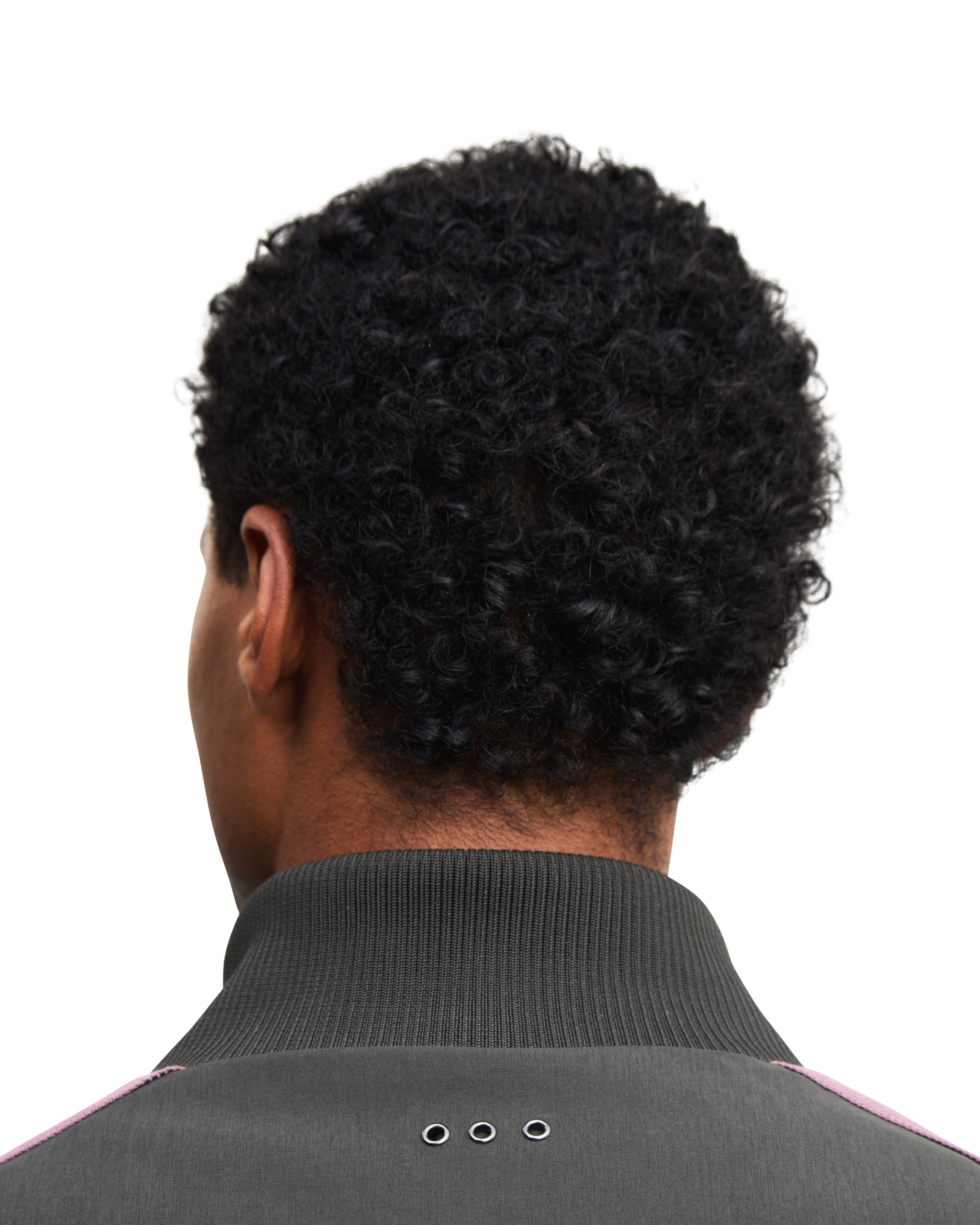 forest green jacket - back detail