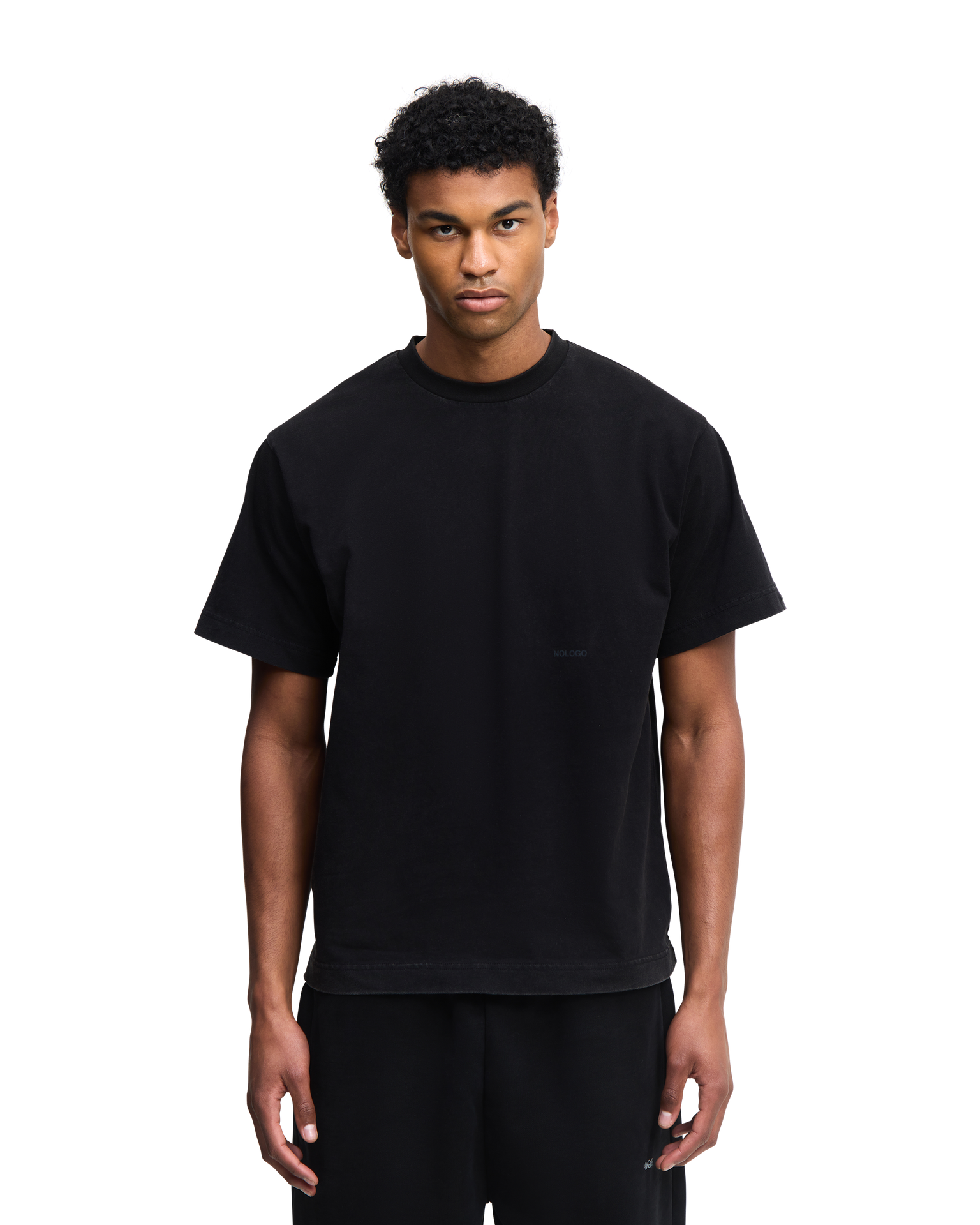 Black regular T-shirt