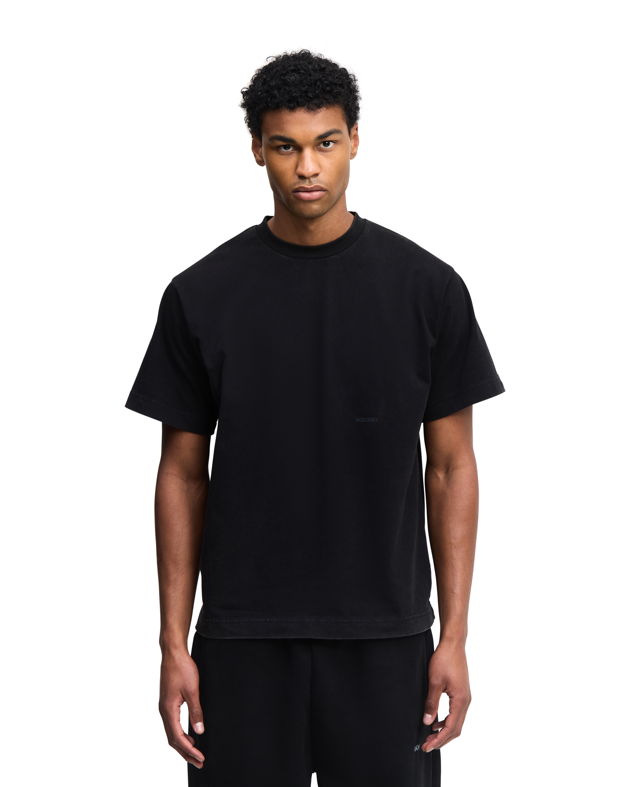 Black regular T-shirt