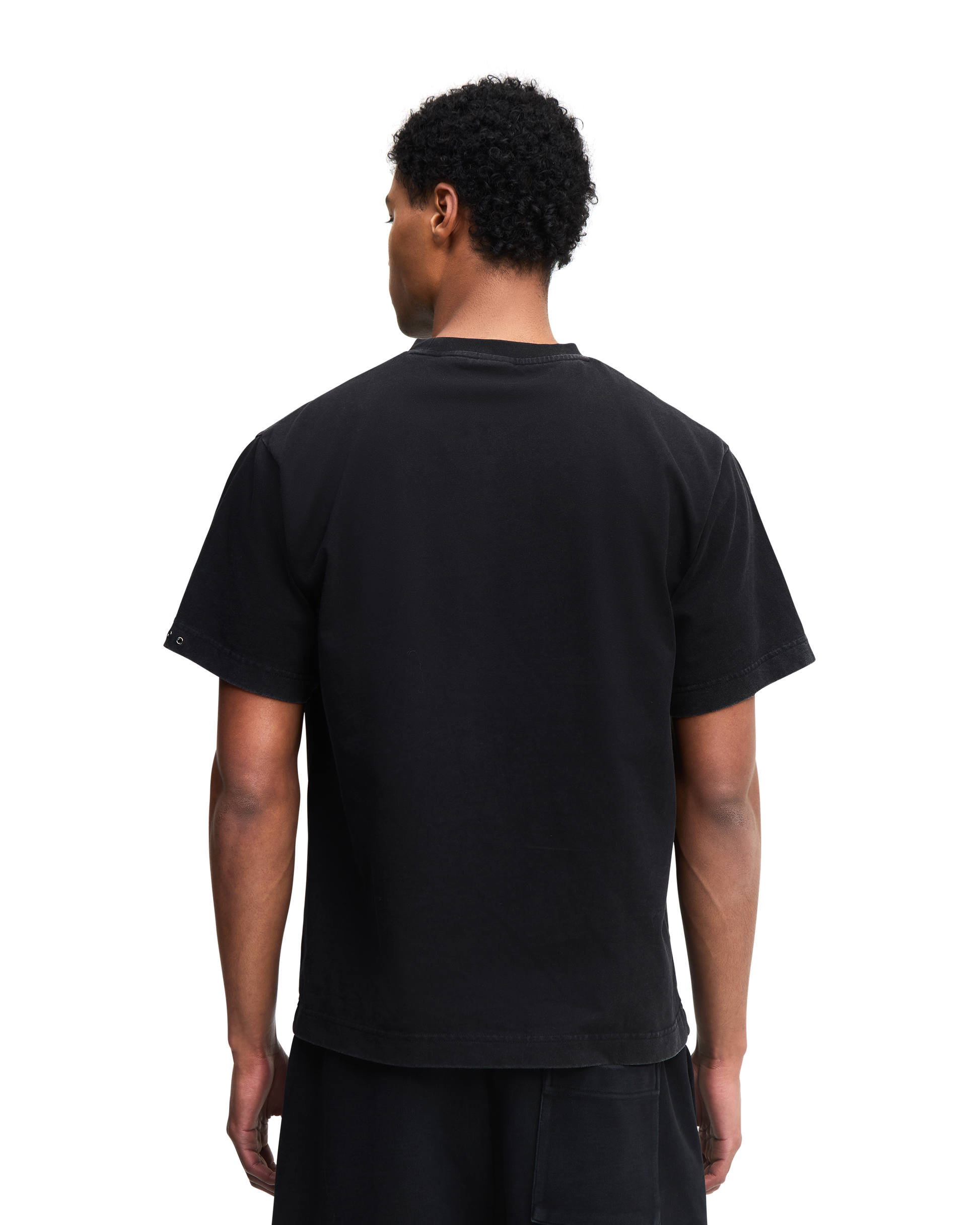 Black regular T-shirt - hover