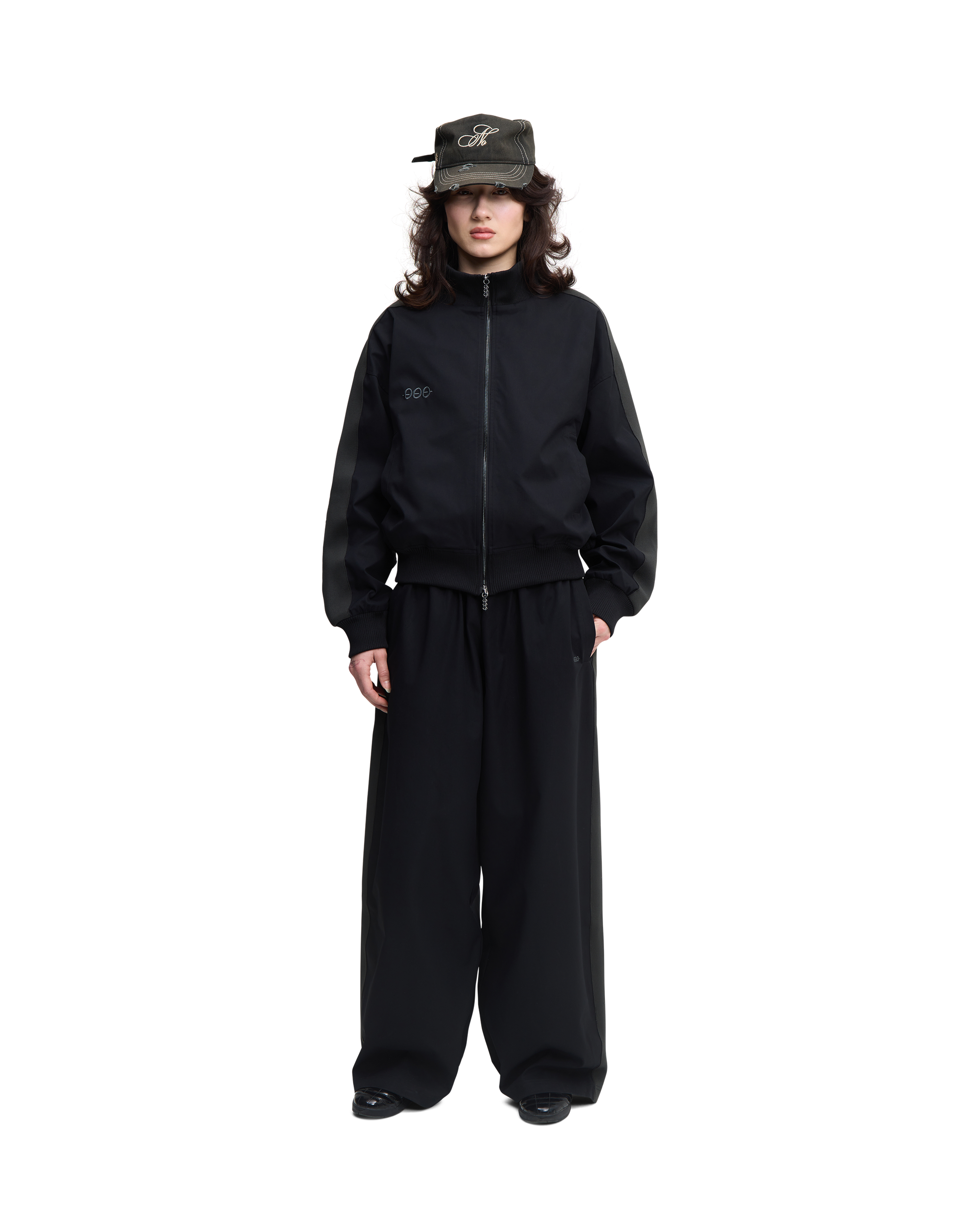 Black track pants - hover