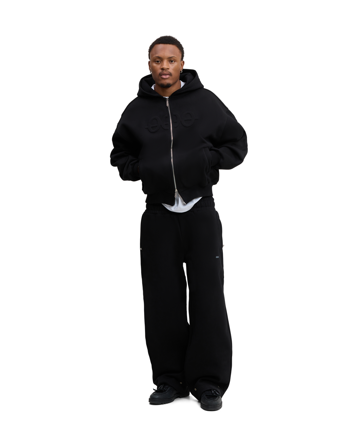 Core Zip Hoodie - NOLOGO Black