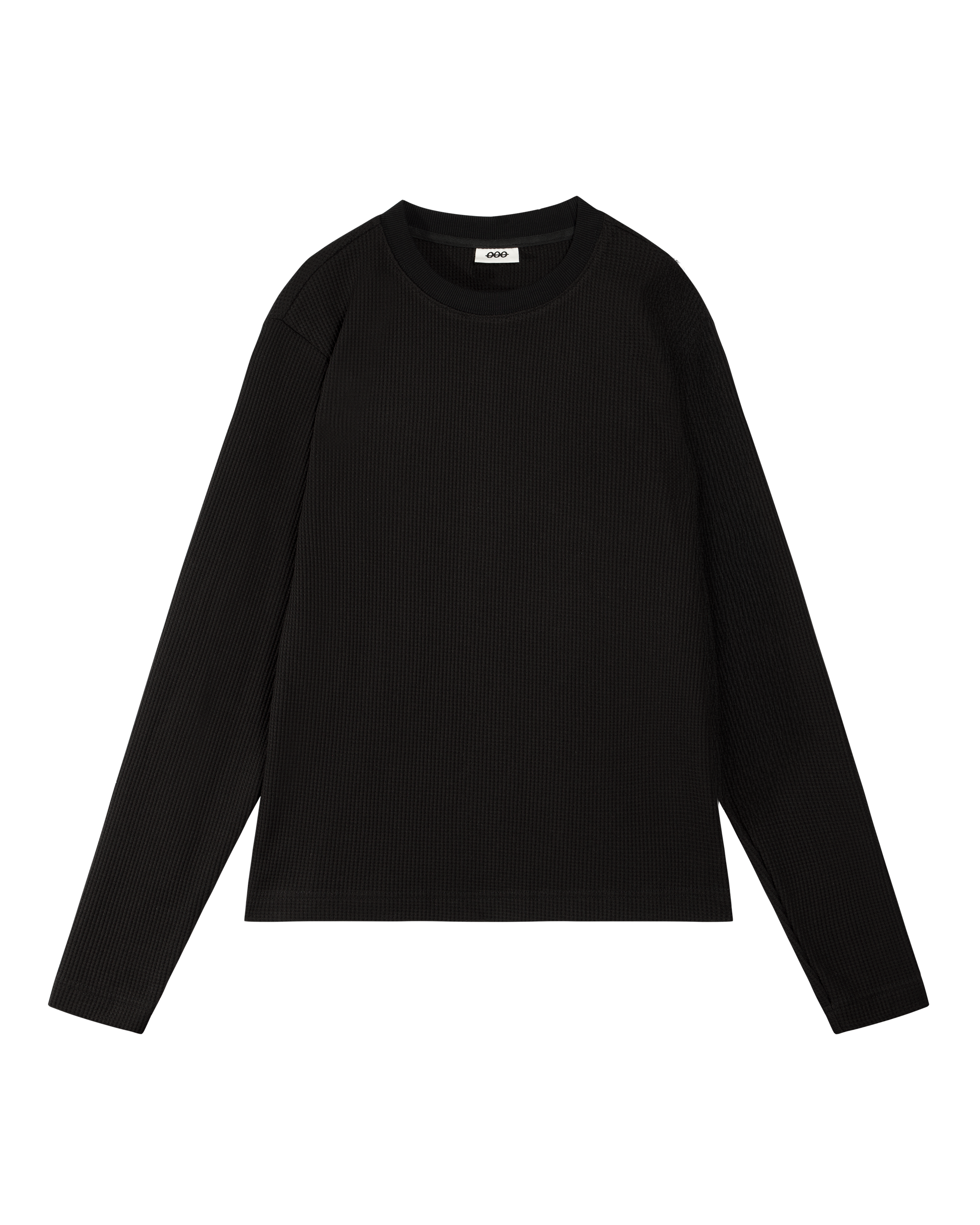 Core Waffle Long Sleeve | Black