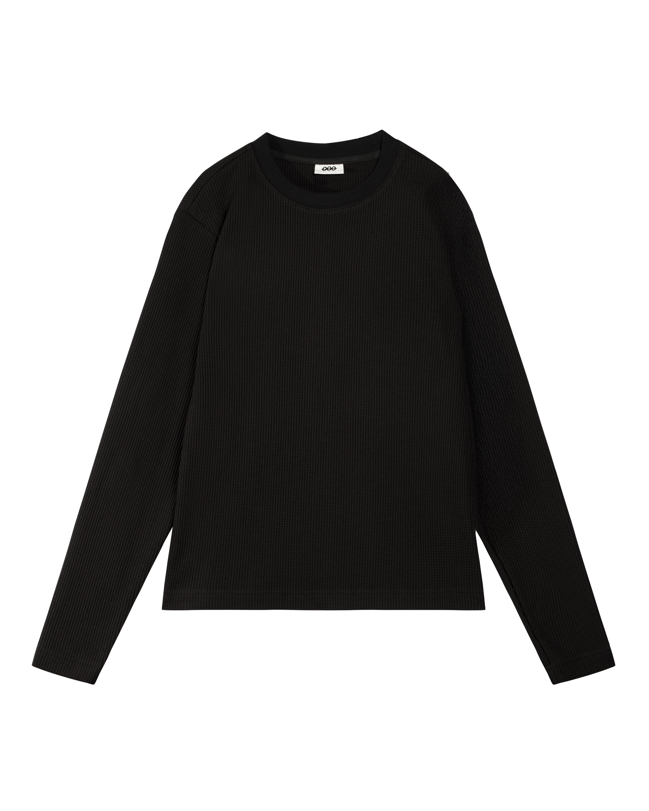 Core Waffle Long Sleeve | Black